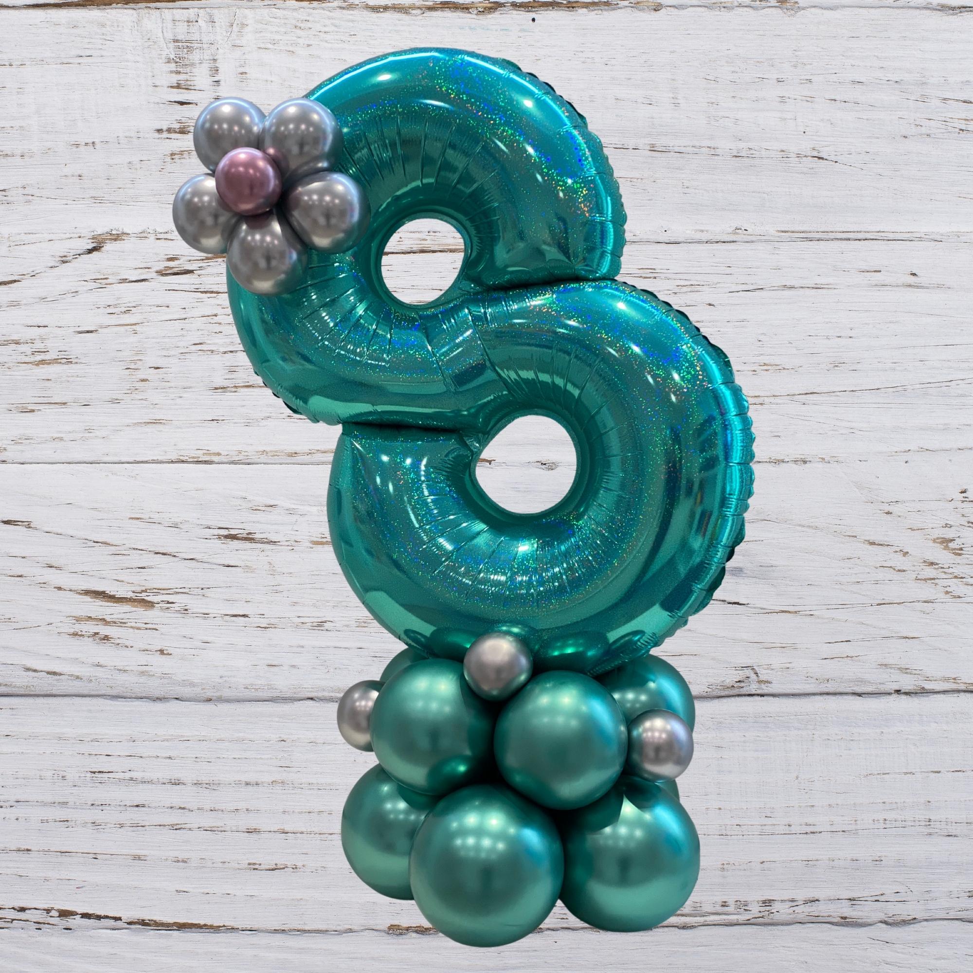 Stack Of Numbers Deluxe Single Number Stack - Mary Poppins Balloons